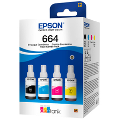 Kit Refil Epson T664 Preto/ciano/margenta/amarelo - T664520-4p na internet