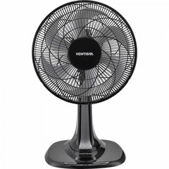 Ventilador de Mesa 30cm com 6 Pás 220V TURBO 6 Preto/Cinza VENTISOL