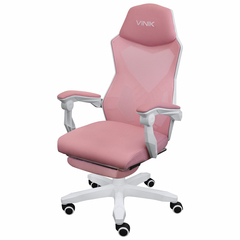 Cadeira Gamer Rocket Branca Com Rosa - Cgr10brs - BIDU SHOP