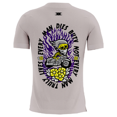 Camiseta Texx Branca Roxa Skull G - comprar online