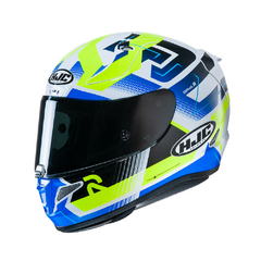 Capacete Hjc Rpha 11 Nectus Amarelo C/ Azul 58