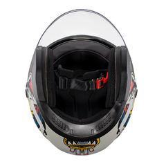 Imagem do Capacete Texx Ugello Hunger Cinza E Vermelho 56