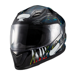 Capacete Texx Hawk - Alien Azul Preto 56 na internet