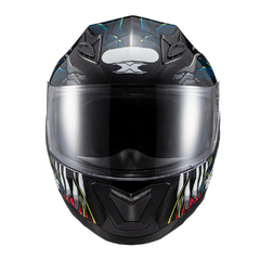 Capacete Texx Hawk - Alien Azul Preto 60