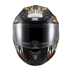 Capacete Texx Hawk - Alien Dourado Preto 62