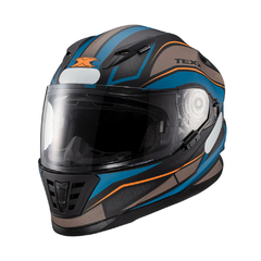 Capacete Texx Wing - Broker Azul E Laranja 58 - loja online