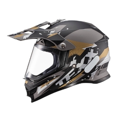 Capacete Texx Carcara - Grow Cinza E Marrom 58