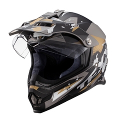 Capacete Texx Carcara - Grow Cinza E Marrom 58 - comprar online