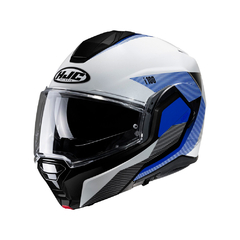 Capacete Hjc I100 180 Beston Branco Azul E Cinza 59