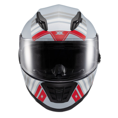 Capacete Texx Fechado Wing Grid Chumb Verm Branc 62 - comprar online