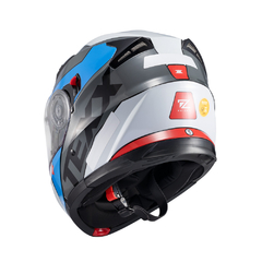 Capacete Texx Escamot Gladiator V3 Reisen Azul Verm Branc 60 - BIDU SHOP