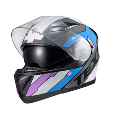 Capacete Texx Escamot Gladiator V3 Reisen Azul Rosa Branc 54 - comprar online