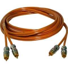 Cabo 2 + 2rca 3m Dupla Blindagem Laranja Oxygen - comprar online