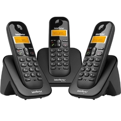 Telefone Sem Fio C/ Identificador De Chamadas + 2 Ramais Ts3113 Preto 4123103 - comprar online