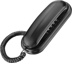 Telefone Gôndola Tcf 1000 Preto Compatível Com Centrais Públicas E Pabx - Função Flash E Redial