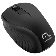 Mouse Wireless Mo212 Wave S/ Fio Preto Multilaser - comprar online