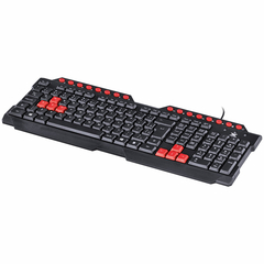 Teclado Usb Gamer Vx Gaming Dragon V2 Abnt2 1.8m Preto Com Vermelho - Gt100 - BIDU SHOP