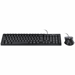 Kit Teclado E Mouse Corp Abnt2/1200dpi Cabo Usb 1.8m Preto - Cc200 - BIDU SHOP