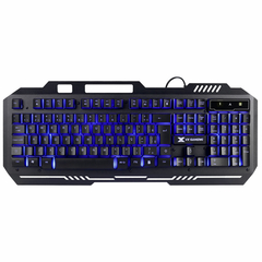 Teclado Gamer Shield Abnt2 Multimidia Led Azul 1.8 Metros Usb Topo Em Metal Sensacao Mecanica - Gt600 - BIDU SHOP