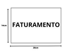 Placa Sinalização 1/2 Oficio Faturamento Mdf Branco na internet