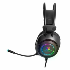 Headset Gamer P2 + USB RGB Crusader Preto FORTREK - loja online