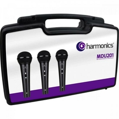 Kit c/ 3 Microfones Dinâmicos Cardióide MDU201 HARMONICS - KI / 3 - loja online