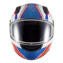 Capacete Sky Two Legends Branco Brilho Transf Vermelho 60 - BIDU SHOP