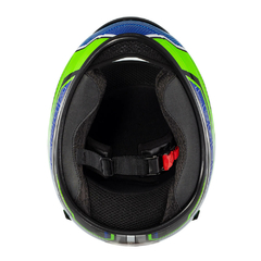 Capacete Sky Two Legends Preto Brilho Transf Verde 60 - loja online