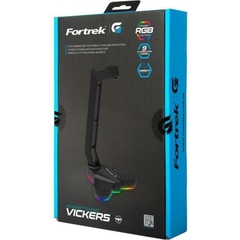 Imagem do Suporte p/ Headset RGB VICKERS Preto FORTREK G