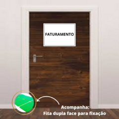 Placa Sinalização 1/2 Oficio Faturamento Mdf Natural - comprar online