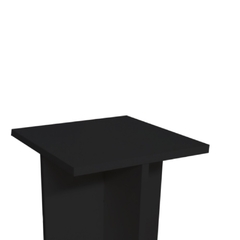 Banco Tampo Quadrado 45 Cm Preto Em Mdf - comprar online