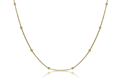 Choker Com Bolinhas Folheado Em Ouro 18k