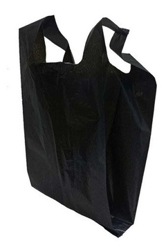 Sacola Plástica Reciclada Reforçada Preta Com 5kg - BIDU SHOP