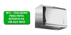 Porta Papel Toalha Inox Toalheiro Folhas Inter Folhadas M1i - BIDU SHOP