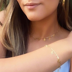 Choker árvores Da Vida Folheado Em Ouro 18k na internet