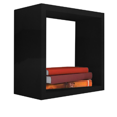 Nicho Decorativo 40x40x20 Cm Preto Em Mdf - BIDU SHOP