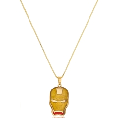 Colar Personalizado Super Heróis Folheado Em Ouro 18k - BIDU SHOP