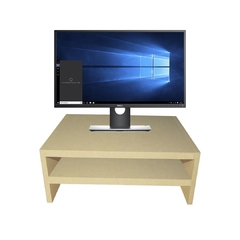 Suporte Duplo Para Monitor Natural Em Mdf - comprar online