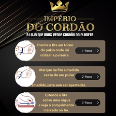 Cordão pulseira e pingente 3 por 1 2 mm - comprar online