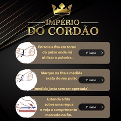 Promoção cordão pulseira e pingente laminado 12 mm na internet