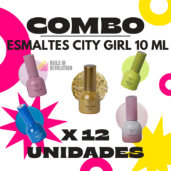COMBO 12 ESMALTES CITY GIRL 10ML