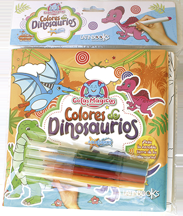 Colores de dinosaurios - Libro de Goma
