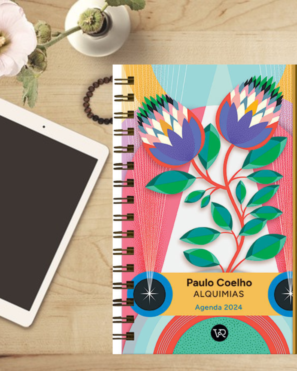 Agenda 2024 Paulo Coelho Tulipanes - Saber Libros