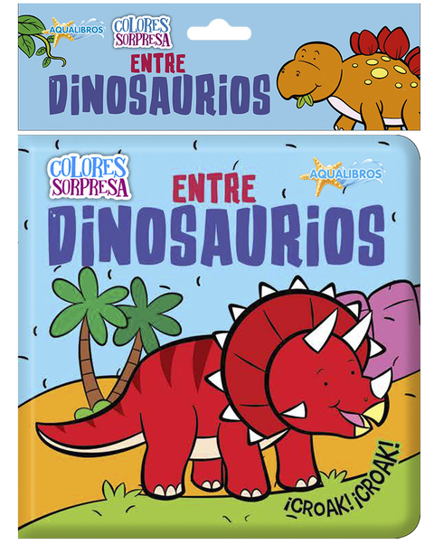 Colores sorpresa Dinosaurios - Libro de goma