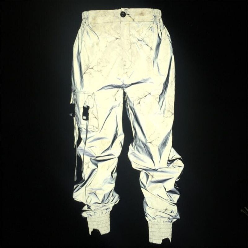Calça refletiva store streetwear