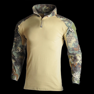 Camisa de Manga Longa Camuflada