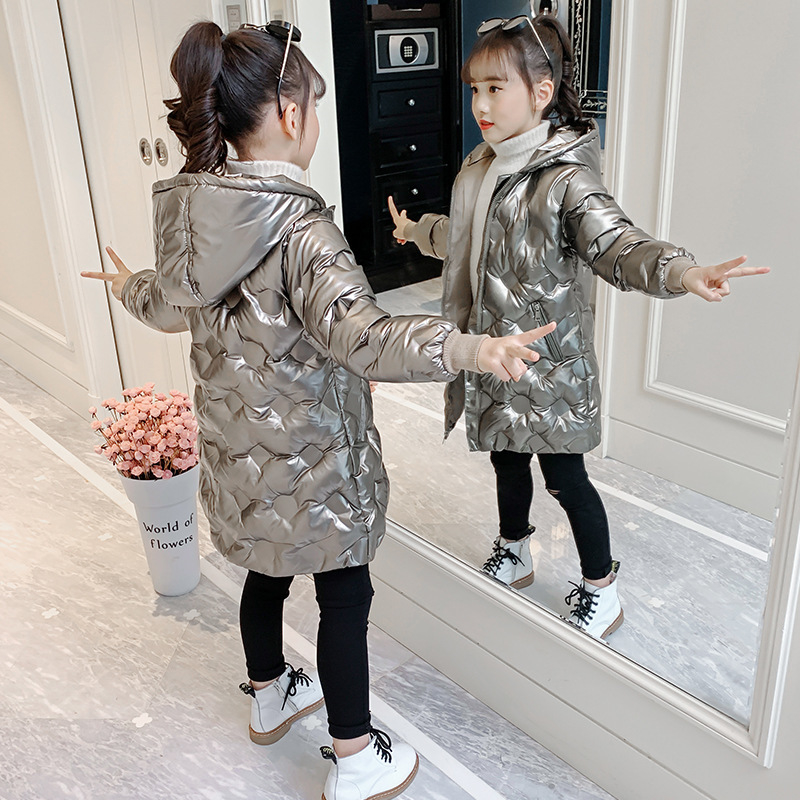 Jaqueta Infantil Puffer Metalizada