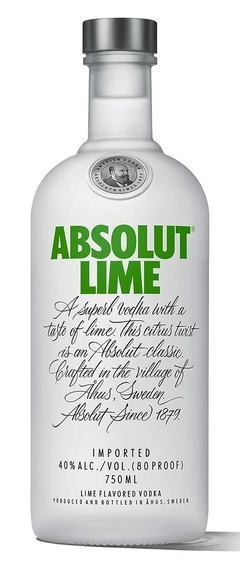 Absolut Lime Vodka x 750c.c. - comprar online