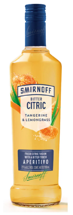 Vodka Smirnoff Bitter Citric Tangerine & Lemongrass 700c.c