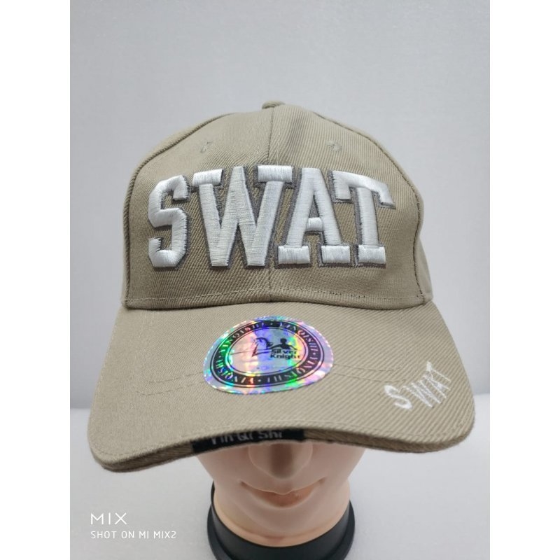 GORRA SWAT ARENA CON BLANCO  AGARRE O AJUSTE VELCRO